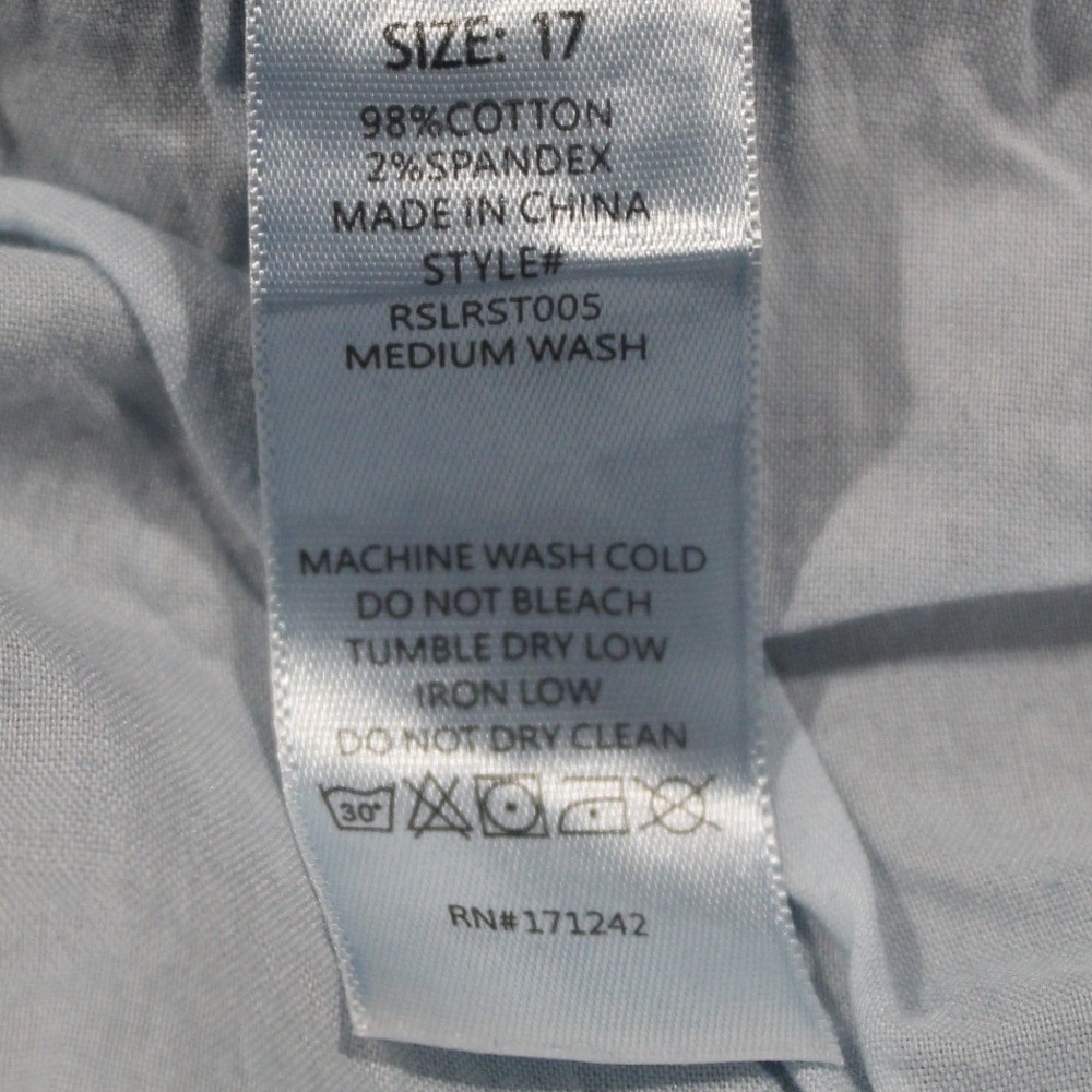 RISE Women's Jeans Size 17 Wide Leg Medium Wash Cotton Blend NEW WITH TAGS - Picture 2 of 14